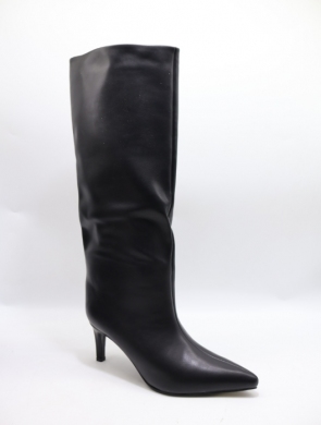 Kozaki damskie ocieplane na szpilce (36-41) CLS573 BLACK