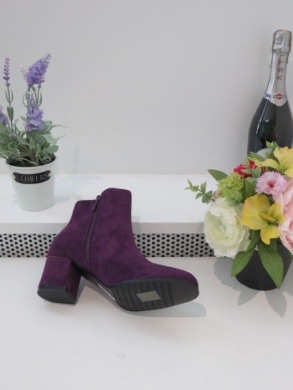 Botki damskie na obcasie (36-41) AA-14 PURPLE