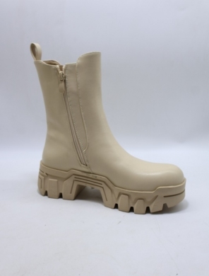 Botki damskie ocieplane na obcasie (36-41) A893 BEIGE