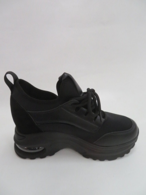 Buty sportowe damskie na koturnie (36-41) AB1667 BLACK