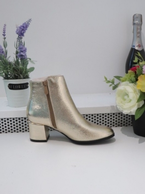 Botki damskie na obcasie (36-41) 2774 GOLD