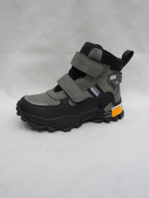 Botki chłopięce ocieplane (31-36) H269 GREY/BLACK