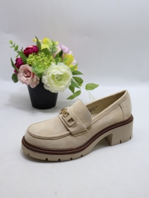 Półbuty damskie na obcasie (36-41) XYX-24215 BEIGE