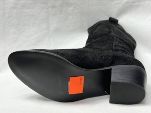 Kozaki damskie ocieplane na obcasie (36-41) Y-073 BLACK
