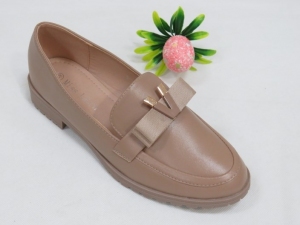 Mokasyny damskie na płaskim (36-41) W-195 KHAKI