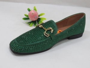 Mokasyny damskie na płaskim (36-41) 333-188 GREEN