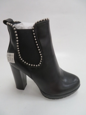 Botki damskie jesienne na obcasie (36-41) 88135 BLACK