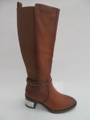 Kozaki damskie ocieplane na obcasie (36-41) 3141 CAMEL