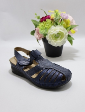 Sandały damskie na koturnie (36-42) 21310-26 NAVY