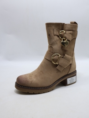 Botki damskie na obcasie (36-41) NOM-18 KHAKI
