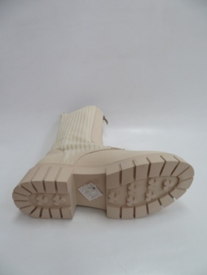 Kozaki damskie jesienne na płaskim (36-41) QT09 BEIGE