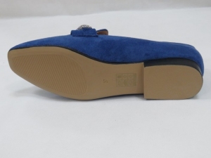 Mokasyny damskie na płaskim (36-41) 100-261 BLUE