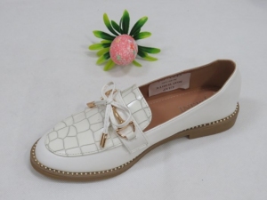 Mokasyny damskie na płaskim (36-41) 8035 WHITE