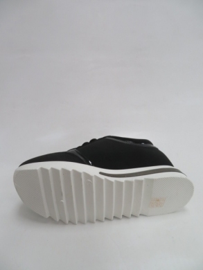 Buty sportowe damskie na koturnie (36-41) H-45 BLACK