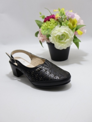 Sandały damskie na obcasie (36-41) 1726 BLACK