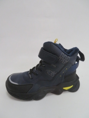 Botki chłopięce ocieplane (31-36) H286 BLACK/RED