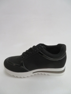 Buty sportowe damskie na koturnie (36-41) H-45 BLACK
