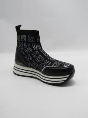 Botki damskie na płaskim (36-41) Q2685 BLACK