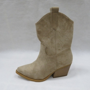 Botki damskie jesienne na obcasie (36-41) 8559A KHAKI
