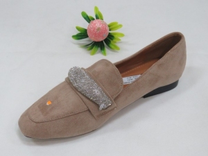 Mokasyny damskie na płaskim (36-41) 100-261 KHAKI
