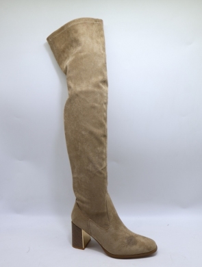 Kozaki damskie na obcasie (36-41) 1623 KHAKI