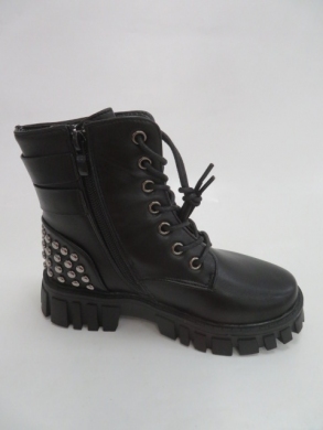 Botki dziewczęce ocieplane (31-36) 7720C  BLACK