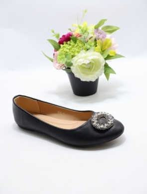 Baleriny damskie (36-42) 6215 BLACK