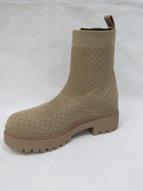 Kozaki damskie na płaskim (36-41) NS269 KHAKI