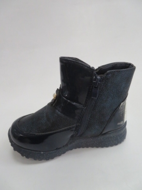 Botki dziewczęce ocieplane (25-30) FBL-53 NAVY/PINK