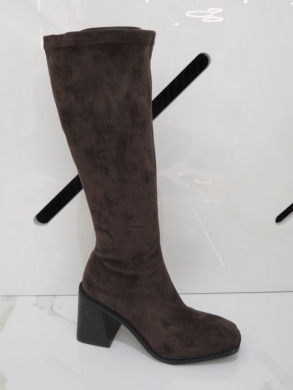 Kozaki damskie na obcasie (36-41) H5 BROWN