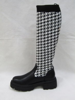 Kozaki damskie na płaskim (36-41) NS281 BLACK