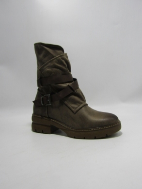 Botki damskie na płaskim (36-41) 7823 KHAKI