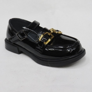 Mokasyny dziewczęce (31-36) D127 BLACK