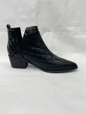 Botki damskie na obcasie (36-41) B-430 BLACK