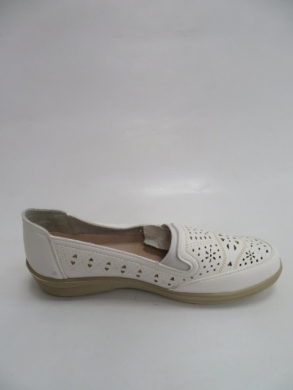 Półbuty damskie na płaskim (36-41) 9T501-4 WHITE
