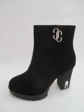 Botki damskie jesienne na obcasie (36-41) NS198 BLACK