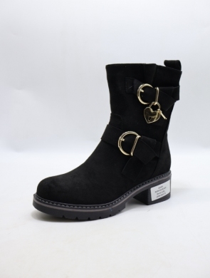 Botki damskie na obcasie (36-41) NOM-18 BLACK