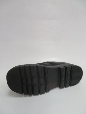 Półbuty damskie na płaskim (36-41) C21-80713 BLACK