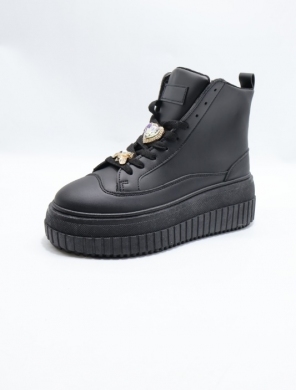 Botki damskie na płaskim (36-41) YH53 BLACK