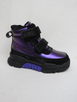 Botki dziewczęce ocieplane (26-31) H300 BLACK/PURPLE