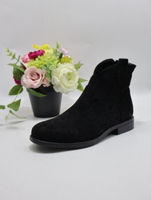 Botki damskie na płaskim (36-41) H192-1 BLACK