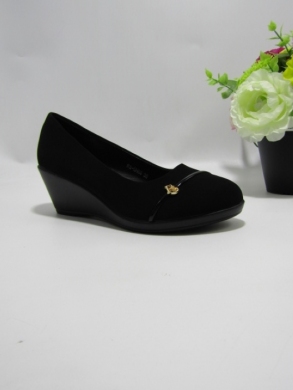 Czółenki damskie na koturnie (36-41) ARS-GH-68 BLACK