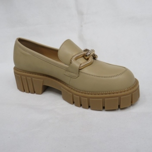 Mokasyny damskie na płaskim (36-41) UK130 BEIGE