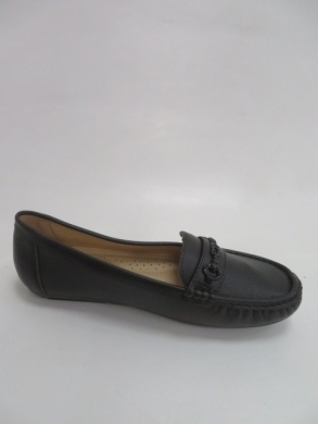 Mokasyny damskie na płaskim (36-41) 16-890 BLACK