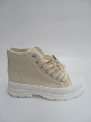 Trampki Damskie na koturnie (36-41) PC10 BEIGE