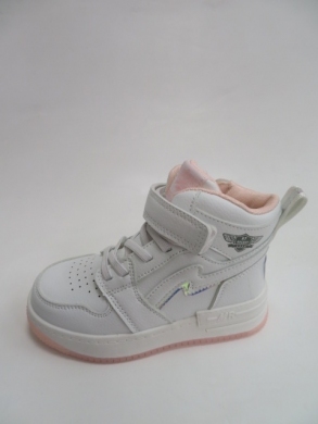 Botki dziewczęce jesienne (26-31) P808 WHITE/PINK