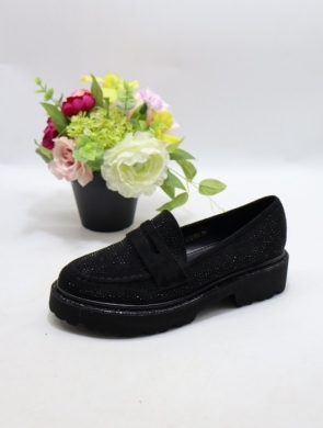 Mokasyny damskie na płaskim (36-41) LS5489 BLACK