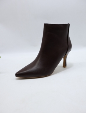 Botki damskie na szpilce (36-41) 8755 BROWN