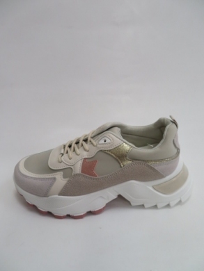 Sneakersy damskie niskie (36-41) XLL4026 BEIGE/PINK