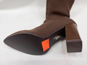 Kozaki damskie na obcasie (36-41) DA89 BROWN